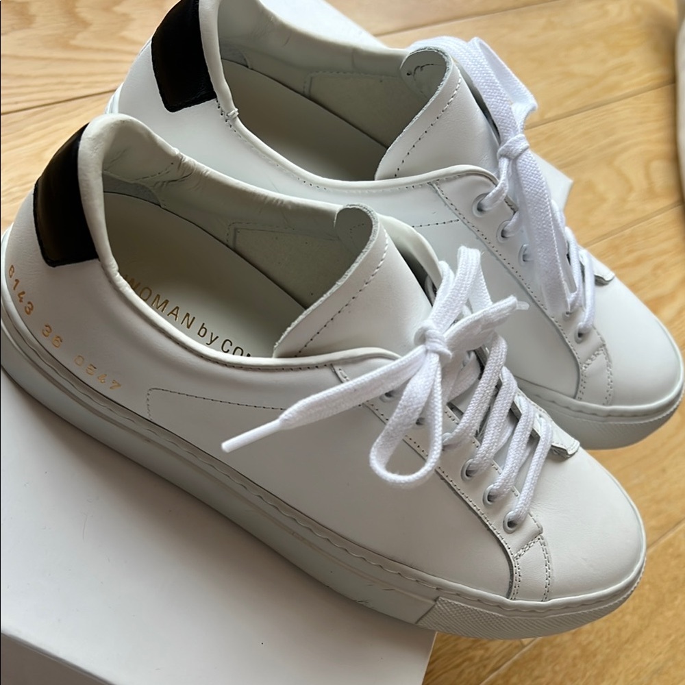 Common Projects White Leather Sneakers - Picture 8 of 8